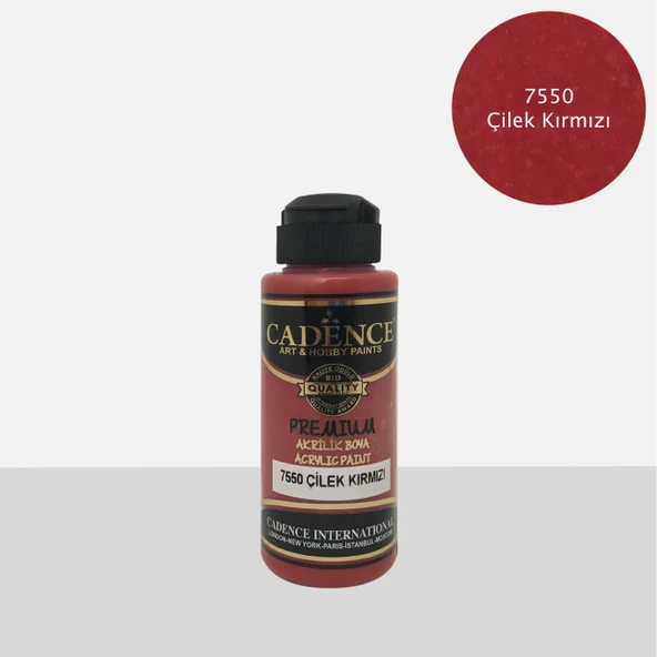 Premium 120ML(cc) 7550 Çilek Kırmızı ürün görseli 1