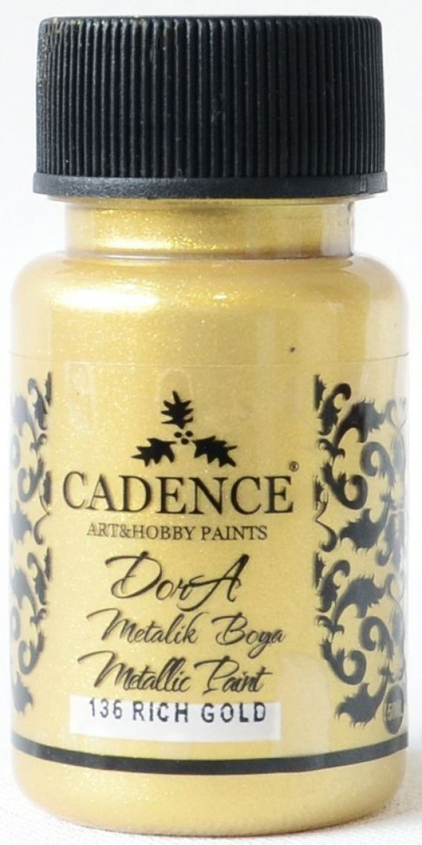 136 Rich Gold Dora Metalik Boya 50ML(cc) ürün görseli 1