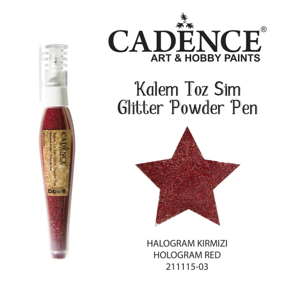 KALEM TOZ SİM 211115-03 HOLOGRAM KIRMIZI 10GR ürün görseli 1
