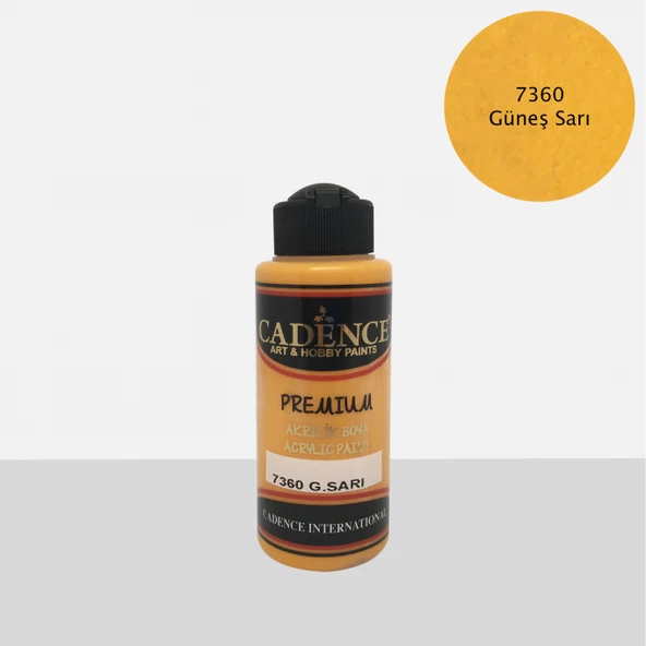 Premium 120ML(cc) 7360 Güneş Sarı ürün görseli 1