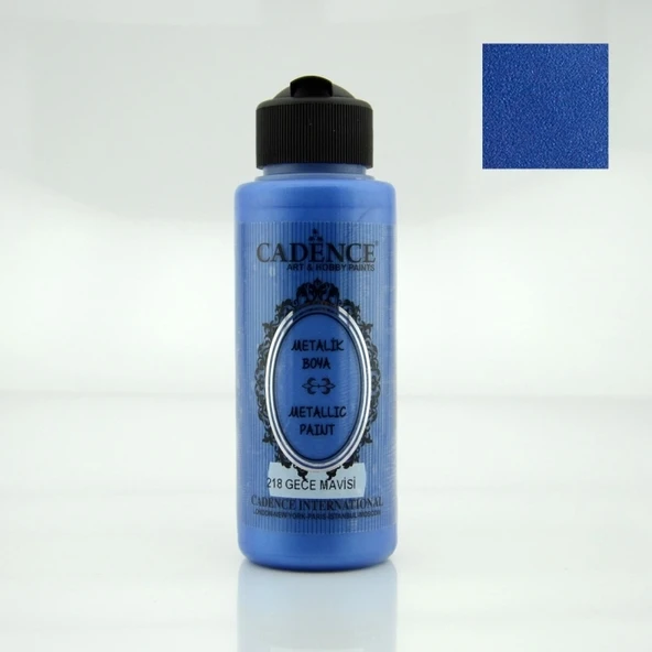 218 Gece Mavisi 120ML Metalik Boya ürün görseli 1