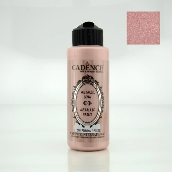240 Pudra Pembe 120ML Metalik Boya ürün görseli 1