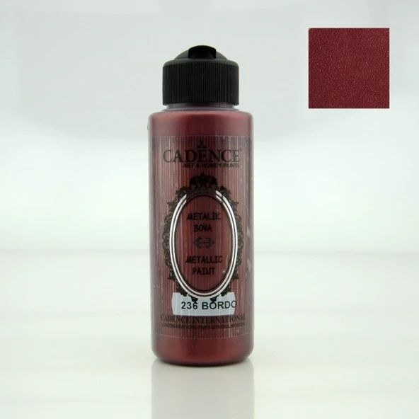 236 Bordo 120ML Metalik Boya ürün görseli 1