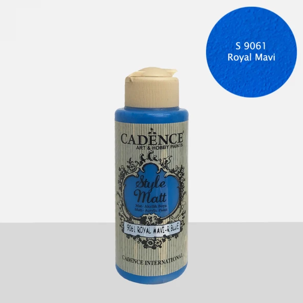 S9061 Royal Mavi Mat Akrilik Boya ürün görseli 1