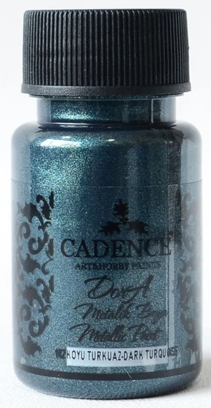 142 Koyu Turkuaz Dora Metalik Boya 50ML(cc) ürün görseli 1
