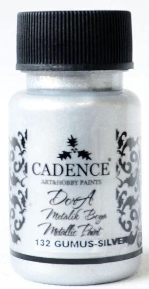 132 Gümüş Dora Metalik Boya 50ML(cc) ürün görseli 1
