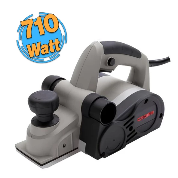 Crown Elektrikli 710W Planya Planer CT14013 Derinlik Tahta Pahlama Ahşap Şekillendirici 1 Adet ürün görseli 1