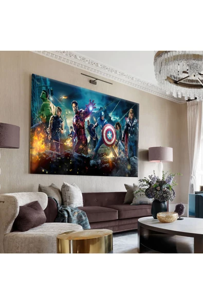 Harikabirev Hari?kabi?rev|marvel Kahramanlari Tablo 10 |tekli? Çerçevesi?z Yatay Kanvas Tablo ürün görseli 1