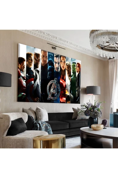 Harikabirev Hari?kabi?rev|marvel Kahramanlari Tablo 2 |tekli? Çerçevesi?z Yatay Kanvas Tablo ürün görseli 1