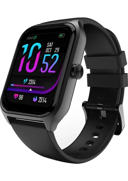HiFuture Ultra2 Pro IP68 Su Geçirmez Nabız Spor Sağlık Sp02 Kan Oksijeni Takibi Arama Özellikli iOS & Android Amoled Ekran 45mm Siyah ürün görseli 1