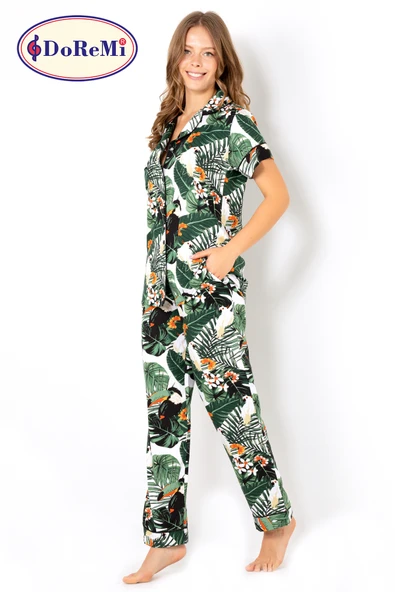 DoReMi Ivied Kısa Kollu Bayan Pijama Takımı ürün görseli 1