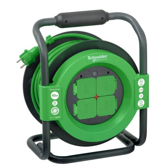 Schneider 40 Metre 3X1.5 mm Makaralı Uzatma Imt33158 ürün görseli 1