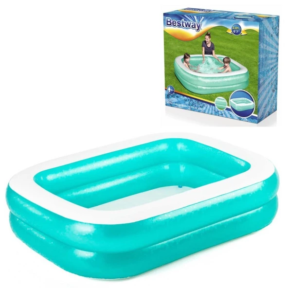 Bestway 54005 201x150x51 cm Dikdörtgen Büyük Şişme Havuz ürün görseli 1