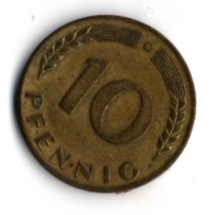 Almanya 10 Pfennig 1968-G (mp1842) - Resim 2