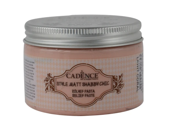 SHABBY CHIC RÖLYEF PASTA SR-06 AÇIK MERCAN 150ML ürün görseli 1