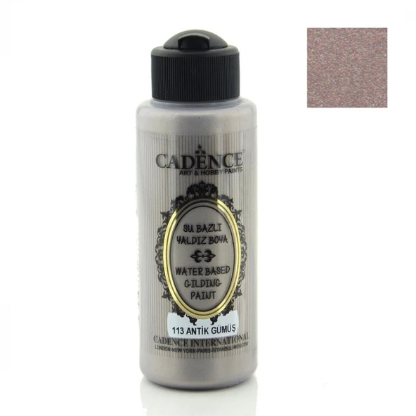 113 Antik Gümüş-Yaldız Boya 120ML(cc) ürün görseli 1