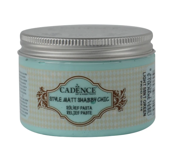 SHABBY CHIC RÖLYEF PASTA SR-11 AÇIK NANE YEŞİL 150ML ürün görseli 1