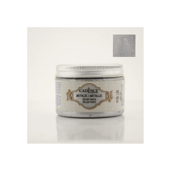 METALİK RÖLYEF PASTA 5910 GÜMÜŞ 150ML ürün görseli 1