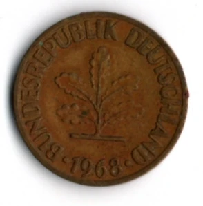 Almanya 10 Pfennig 1968-D (mp1844) ürün görseli 1