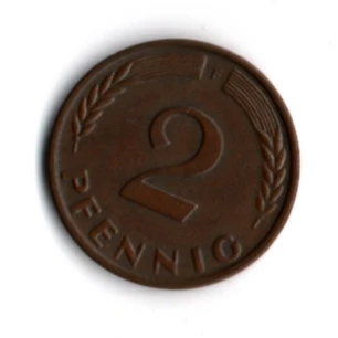 Almanya 2 Pfennig 1966-F (mp1850) ürün görseli 1