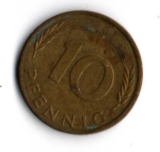 Almanya 10 Pfennig 1988-J (mp1851) - Resim 2