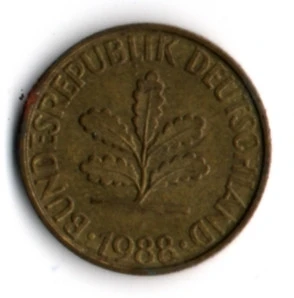 Almanya 10 Pfennig 1988-F (mp1847) ürün görseli 1