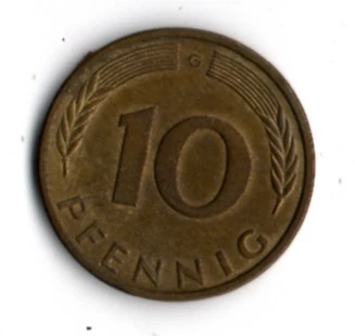 Almanya 10 Pfennig 1988-G (mp1854) - Resim 2