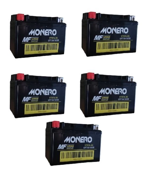 MONERO  YTX7A -7 ALÇAK SCOOTER  AKÜ 5'Lİ PAKET EBATLAR: 150*87*94mm ürün görseli 1