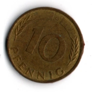 Almanya 10 Pfennig 1988-G (mp1846) - Resim 2