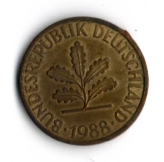 Almanya 10 Pfennig 1988-G (mp1854) ürün görseli 1