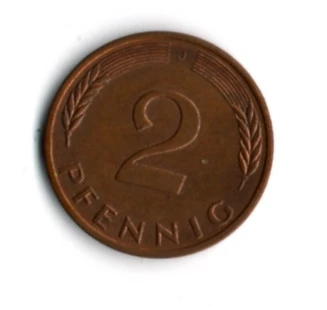 Almanya 2 Pfennig 1996-J (mp1863) - Resim 2