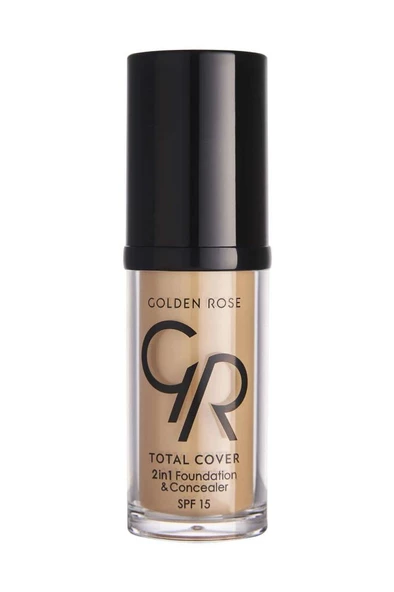Golden Rose Total Cover 2in1 Foundation & Concealer No: 22 Natural Beige - Fondöten & Kapatıcı - 8691190963828 ürün görseli 1
