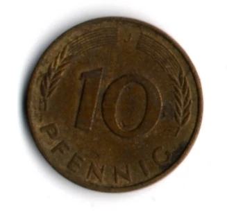 Almanya 10 Pfennig 1976-J (mp1867) - Resim 2