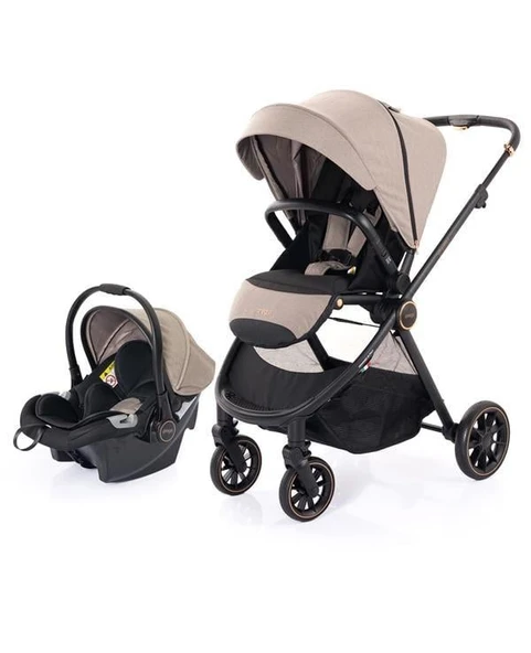 Prego Venüs Premium Travel Sistem Bebek Arabası Bej 2029 ürün görseli 1