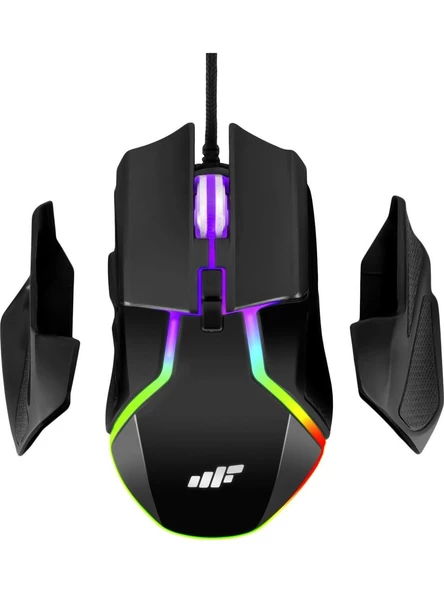 MF Product Strike 0589 Rgb Kablolu Gaming Mouse Siyah ürün görseli 1