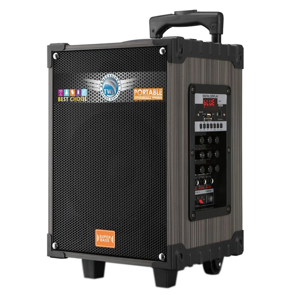 Zore LT-908 Dijital LED Göstergeli FM Radyolu Mikrofonlu TWS 8 inç Stereo Bass Kablosuz Karaoke Hoparlör ürün görseli 1
