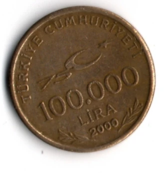T.C. 100 000 Lira 2000 (mp1876) - Resim 2