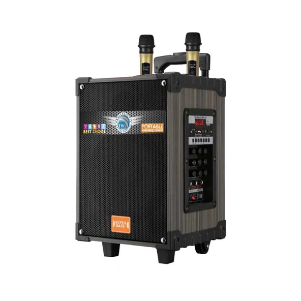 Zore LT-910 Dijital LED Göstergeli FM Radyolu Mikrofonlu Gitar Girişli TWS 10 inç Stereo Bass Kablosuz Karaoke Hoparlör ürün görseli 1