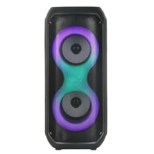 Zore GD-2413 FM Radyolu RGB TWS Çift 4 inç Stereo Bass Kablosuz Hoparlör ürün görseli 1