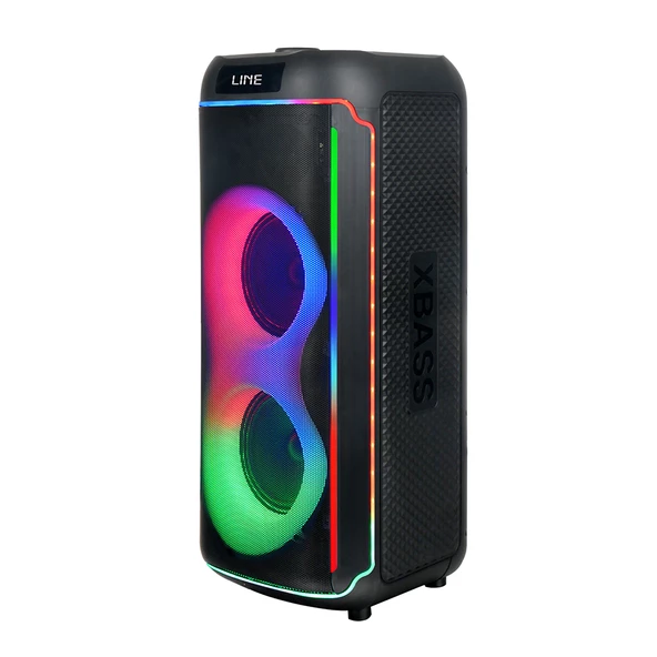 Zore GD-2606 Dijital LED Göstergeli FM Radyolu Mikrofonlu RGB TWS Çift 6.5 inç Stereo Bass Kablosuz Karaoke Hoparlör ürün görseli 1