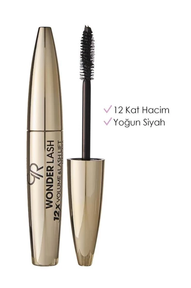 Golden Rose Wonder Lash Mascara - Black-hacim Veren Maskara ürün görseli 1