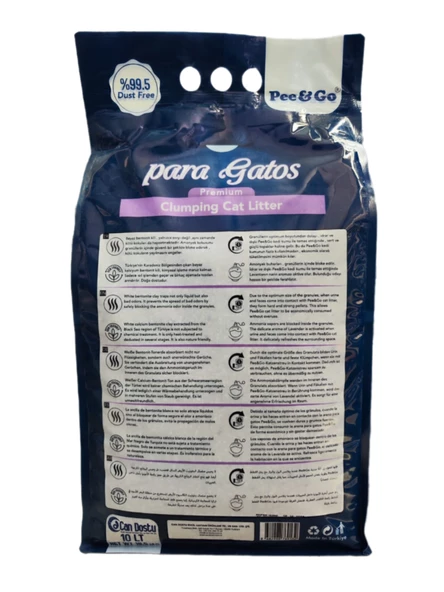 Pee&Go Clumping Cat Litter Lavender (Lavanata Kokulu) - Resim 2