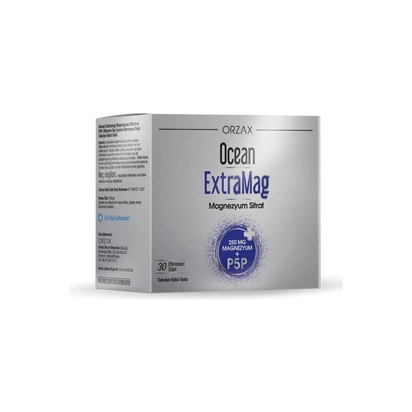 OCEAN EXTRAMAG MAGNEZYUM SITRAT 250 MG 30 SASE ürün görseli 1