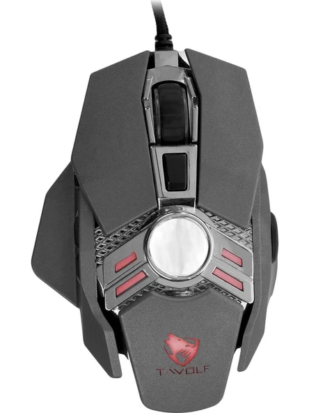 MF Product Strike 0572 RGB Kablolu Gaming Mouse Gri ürün görseli 1
