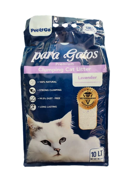 Pee&Go Clumping Cat Litter Lavender (Lavanata Kokulu) ürün görseli 1