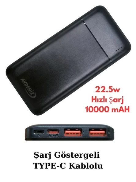 Akdeniz Taşınabilir Şarj Cihazı (Model: S125Q) ürün görseli 1