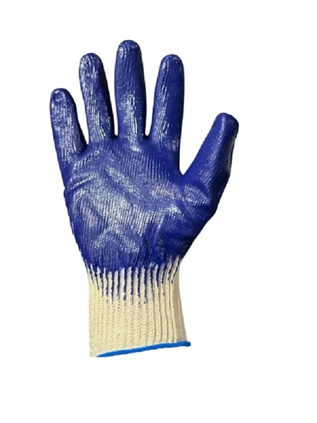 FIVESTAR 2101 MAVİ LATEX KAPLI ÖRME IS ELDİVENİ ürün görseli 1