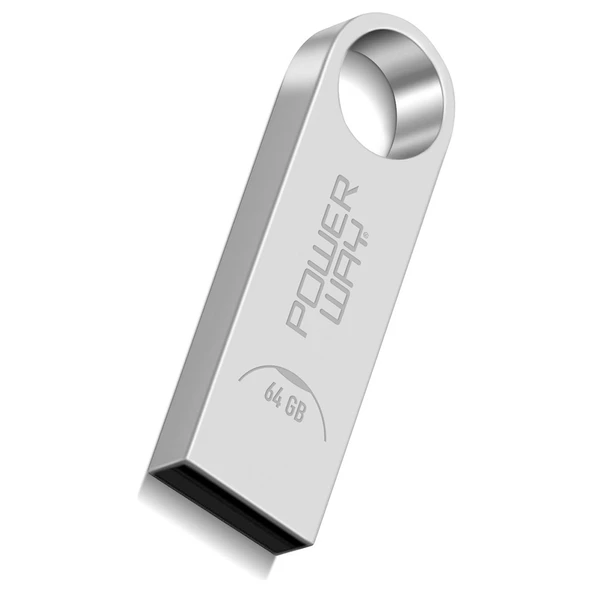 Powerway 64 Gb Metal USB 2.0 Flash Bellek - Resim 2