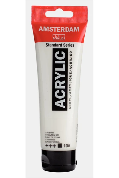 Amsterdam Akrilik Boya 120ml 105 Titanium White ürün görseli 1