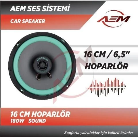 AEMPART AEM SOUND HOPARLÖR 16 CM 180W ürün görseli 1